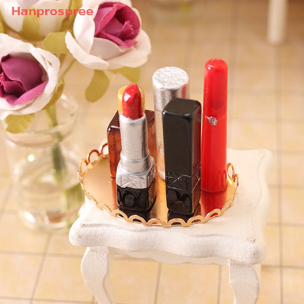 Mô Hình Bộ Dụng Cụ Trang Điểm Môi Mini Tỉ Lệ 1: 6 Trang Trí Nhà Búp Bê