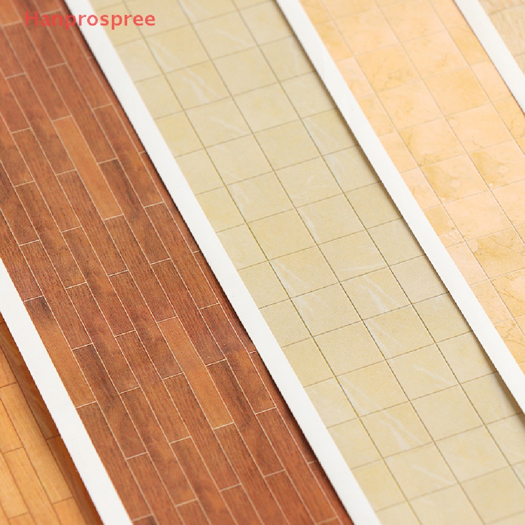 Miếng Dán Sàn Nhà Mini Trang Trí Nhà Búp Bê Tỉ Lệ 1: 12