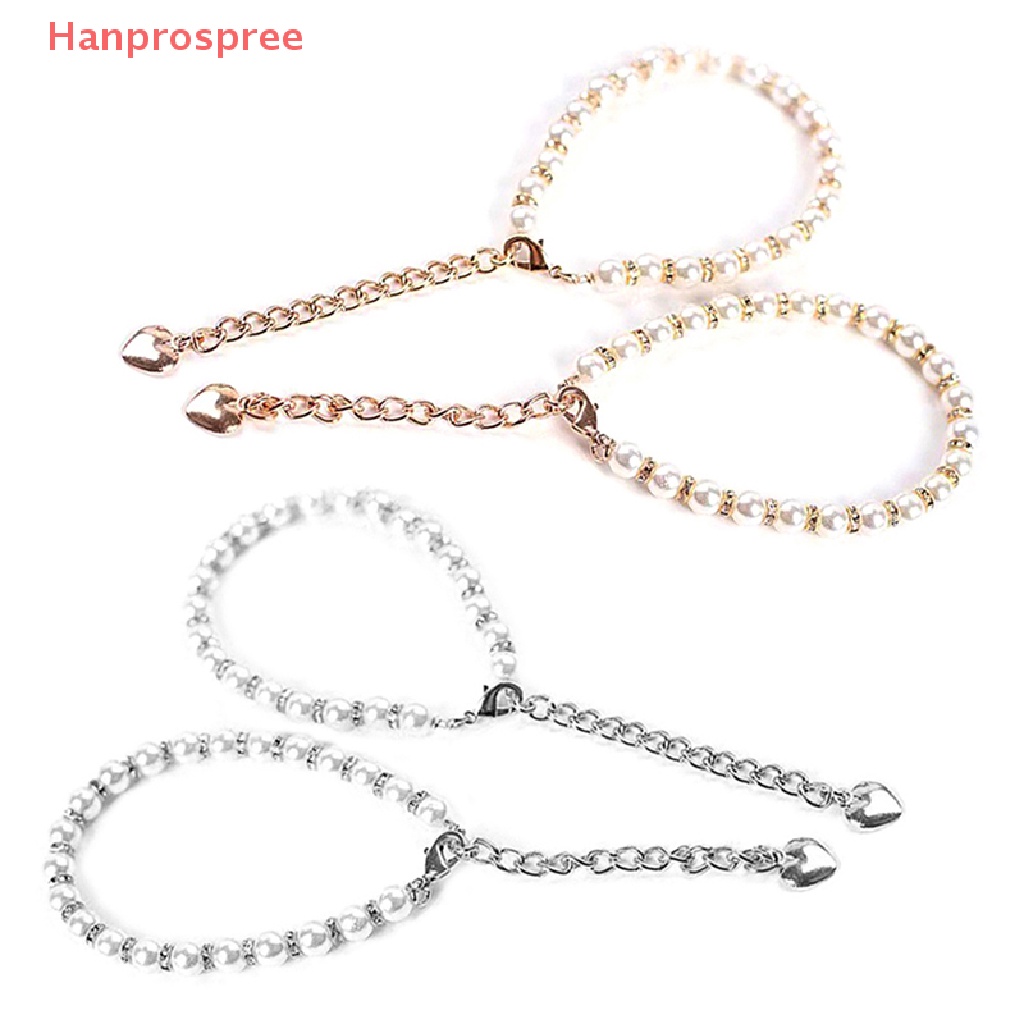 1 Cặp Dây Đeo Mắt Cá Chân Đính Đá Và Ngọc Trai Cho Giày Cao Gót