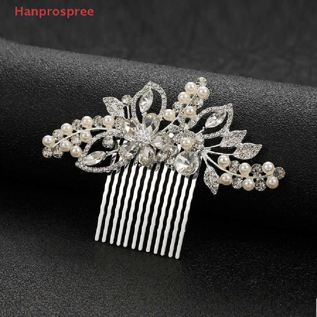 Lược Cài Tóc Đính Đá Pha Lê Phong Cách Vintage Cho Cô Dâu