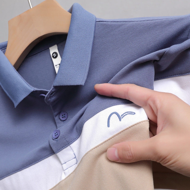 Áo Thun Polo Tay Ngắn Thêu Họa Tiết Thời Trang Mùa Hè Kích Thước Lớn Cho Người Trung Niên Và Trẻ Trung