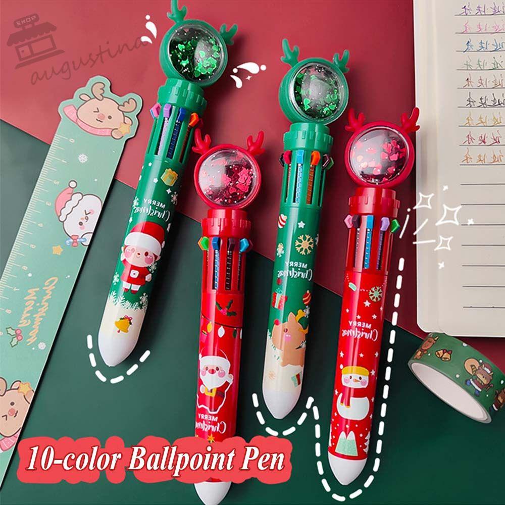 Bút Bi 10 Màu Chủ Đề Giáng Sinh Đáng Yêu