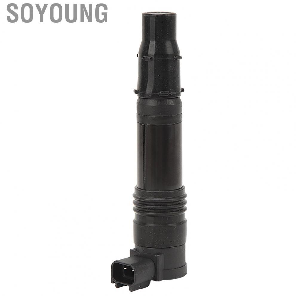 Soyoung Motorcycle Ignition Coil  Compact Structure Anti Aging 21171 0005 Reliable Black for Motorbike