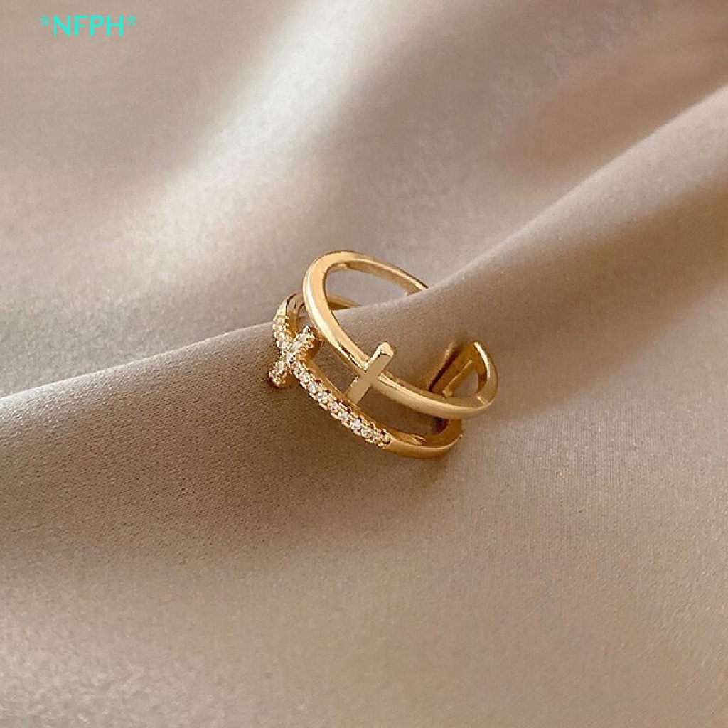Nhẫn Hở Đính Đá Zircon Thời Trang Dành Cho Nữ Mới