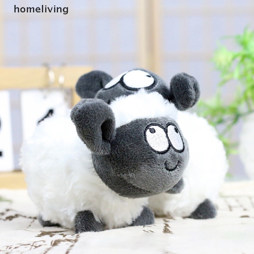 1 Chú Cừu Nhồi Bông Màu Trắng Mềm Mại Dễ Thương Gắn Ba Lô / Móc Khóa