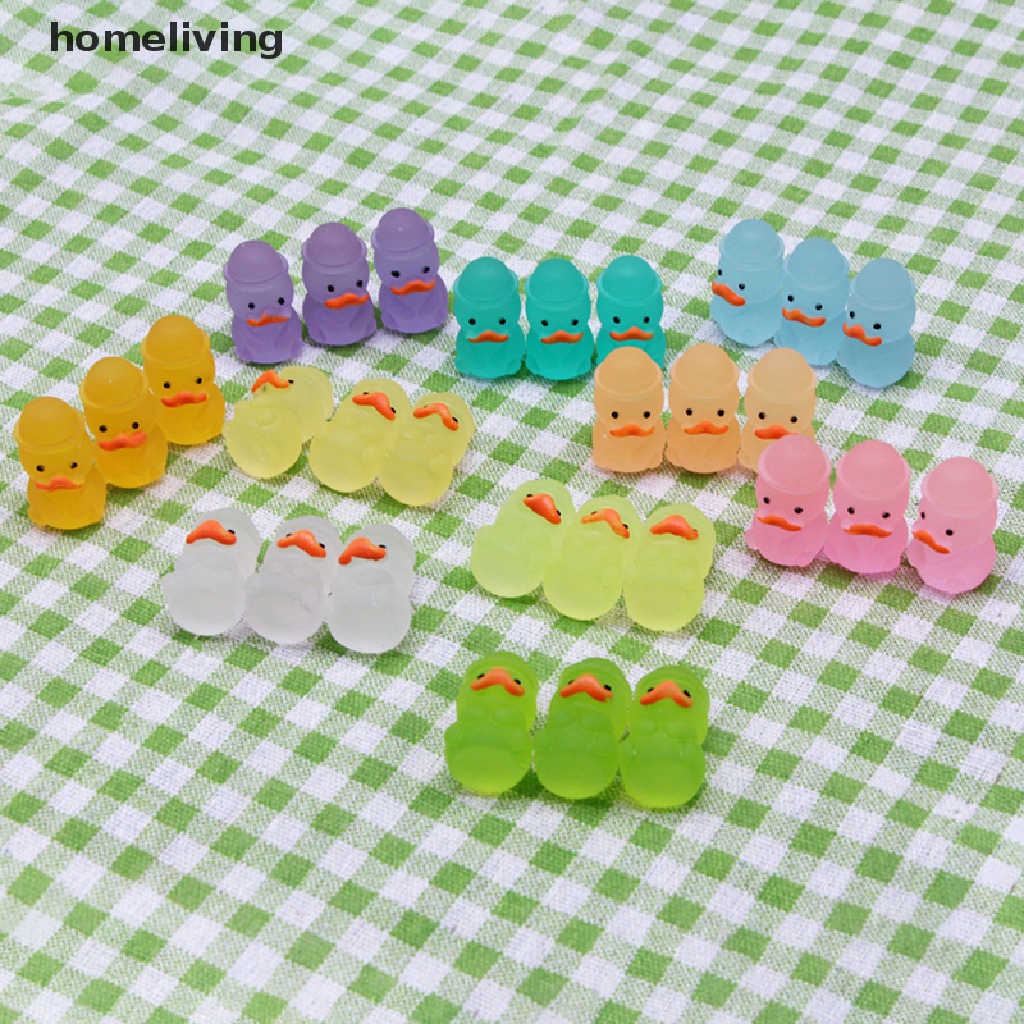 Chú Vịt Hoạt Hình Phát Sáng Trong Bóng Tối Nhiều Màu Sắc Ngẫu Nhiên Dùng Để Trang Trí