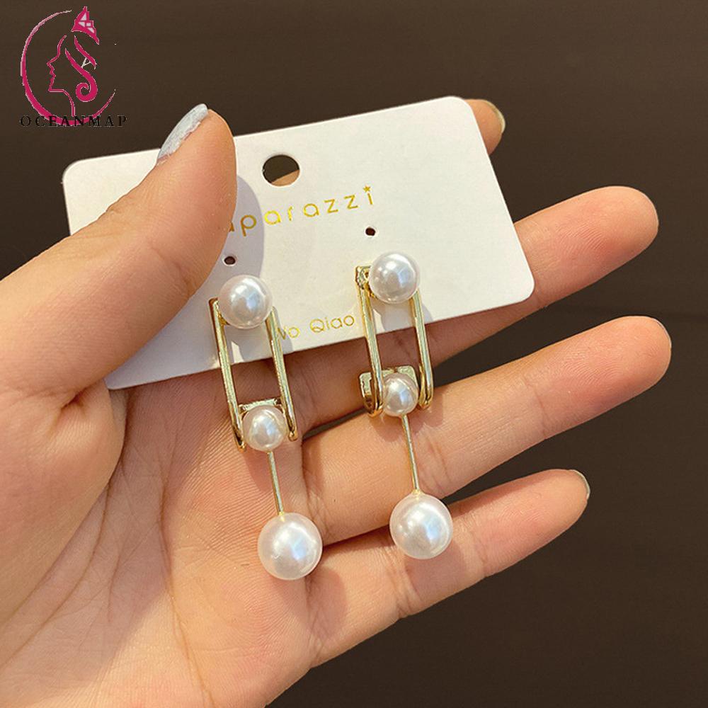 Bông Tai Đính Ngọc Trai S925 Thời Trang Cho Nữ