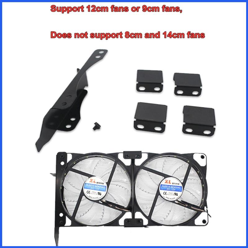 1 Gói Giá Đỡ Quạt Tản Nhiệt Máy Tính 3 Ngăn Tiện Dụng 9cm / 12cm