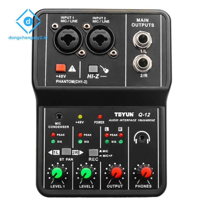 Bảng Mạch Âm Thanh TEYUN Q-12 Giao Diện 4 Kênh 48V Chuyên Dụng Cho Máy Tính Thẻ
