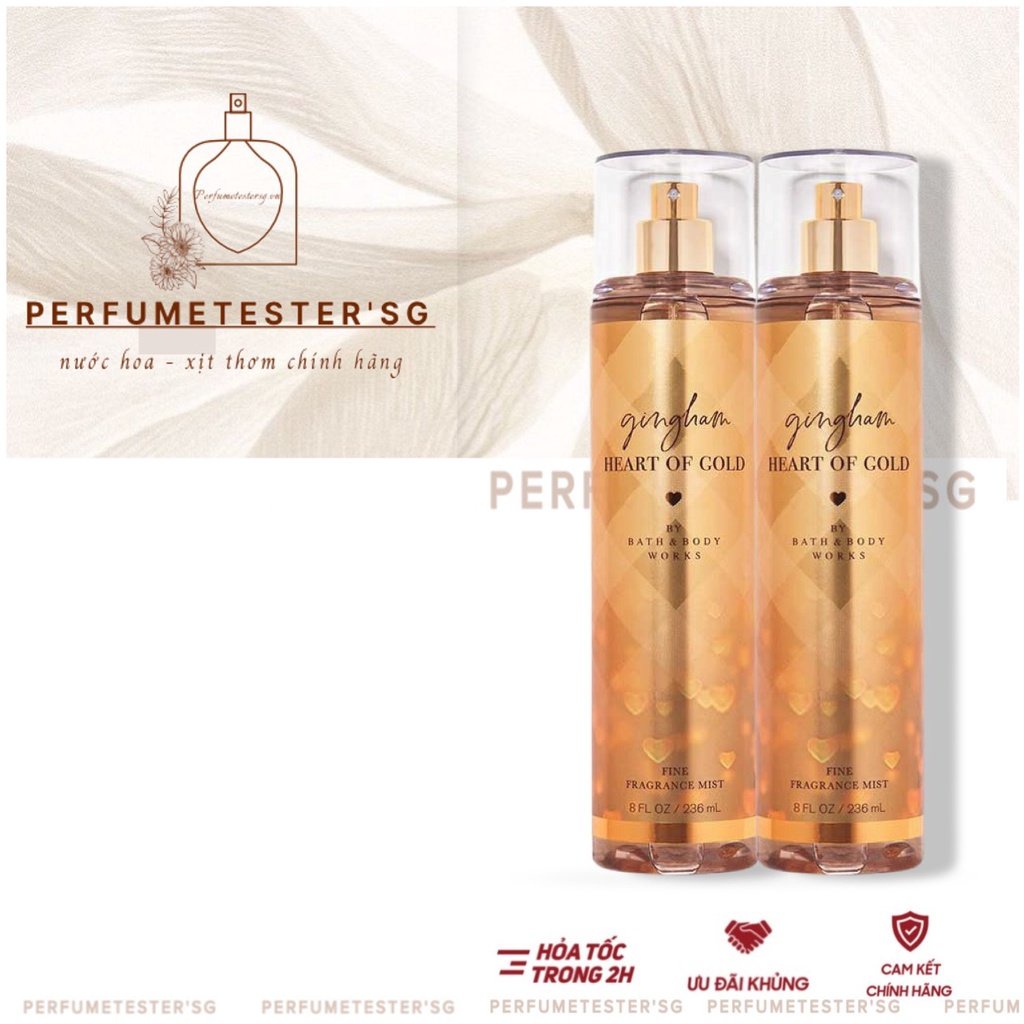 Xịt thơm  Bath & Body Works mùi Gingham Heart Of Gold -𝒑𝒆𝒓𝒇𝒖𝒎𝒆𝒕𝒆𝒔𝒕𝒆𝒓
