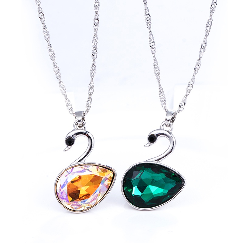 Bông Tai / Vòng Tay Swarovski Tự Làm Hình Thiên Nga Bằng Hợp Kim Đính Đá Pha Lê