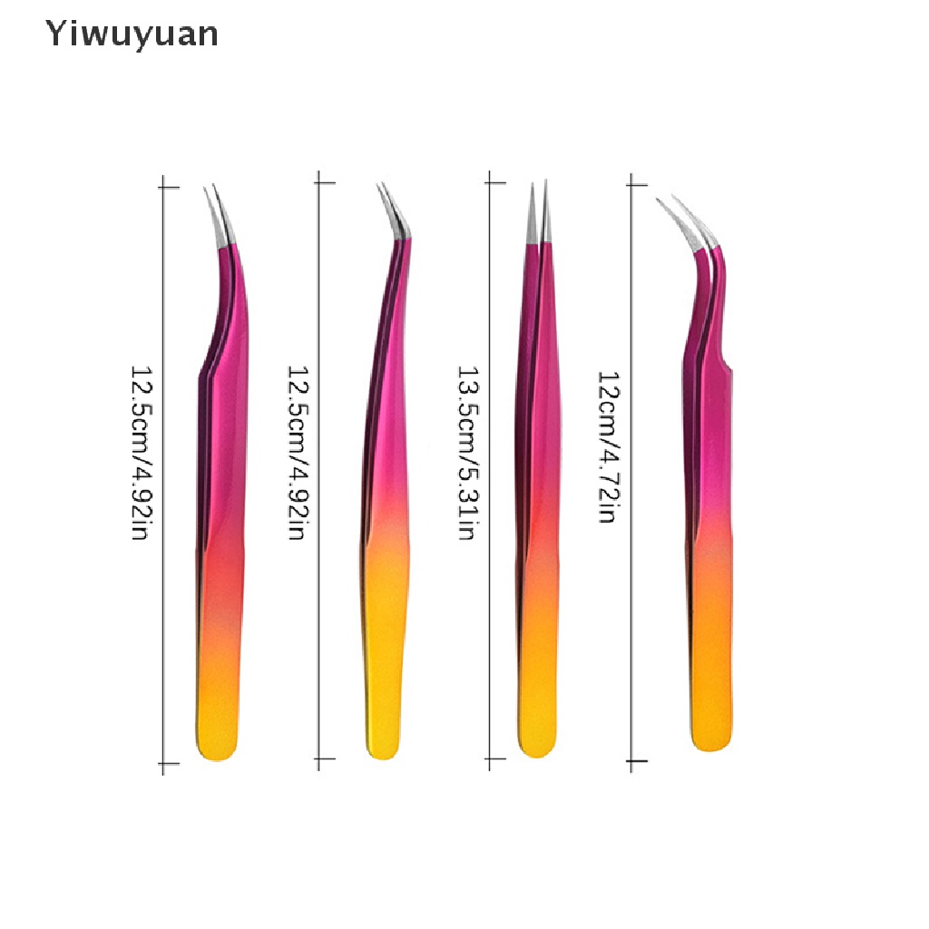 1 Nhíp Gắn Lông Mi Giả Thẳng &amp; Cong Bằng Thép Không Gỉ