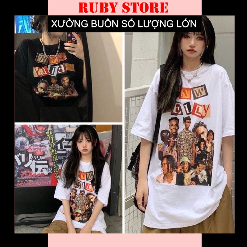 Áo Thun Melly Unisex Rubystore🌸 Phông Ngắn Tay Lỡ Form Rộng Đẹp, In Hình 5d Vintage Cá Tính Nam Nữ Ulzzang 🌸
