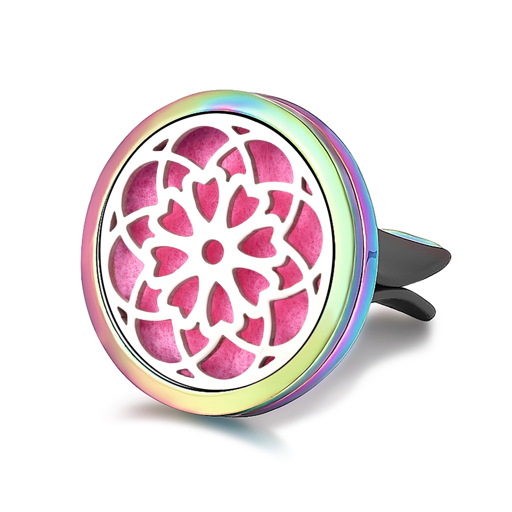 Máy Lọc Không Khí Khuếch Tán Tinh Dầu Kèm 10 Miếng Đệm Ngẫu Nhiên Dành Cho Ô Tô