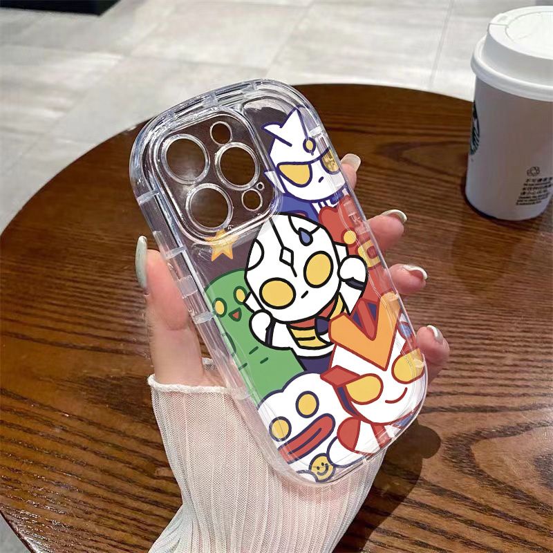 ✅Ốp Điện Thoại Dẻo Trong Suốt Họa Tiết Ultraman Chống Sốc Cho iphone147 / xr13 promaxxs 8p / 12 11 4T0F