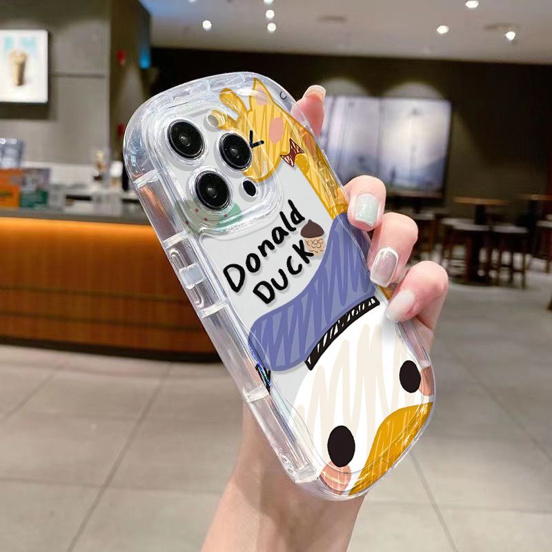 ✅Ốp Điện Thoại Mềm Trong Suốt Chống Sốc Hình Vịt Donald / Khủng Long Cho Iphone Xs xs7 8p promax / / 11 xr 12 1413 / NPWE