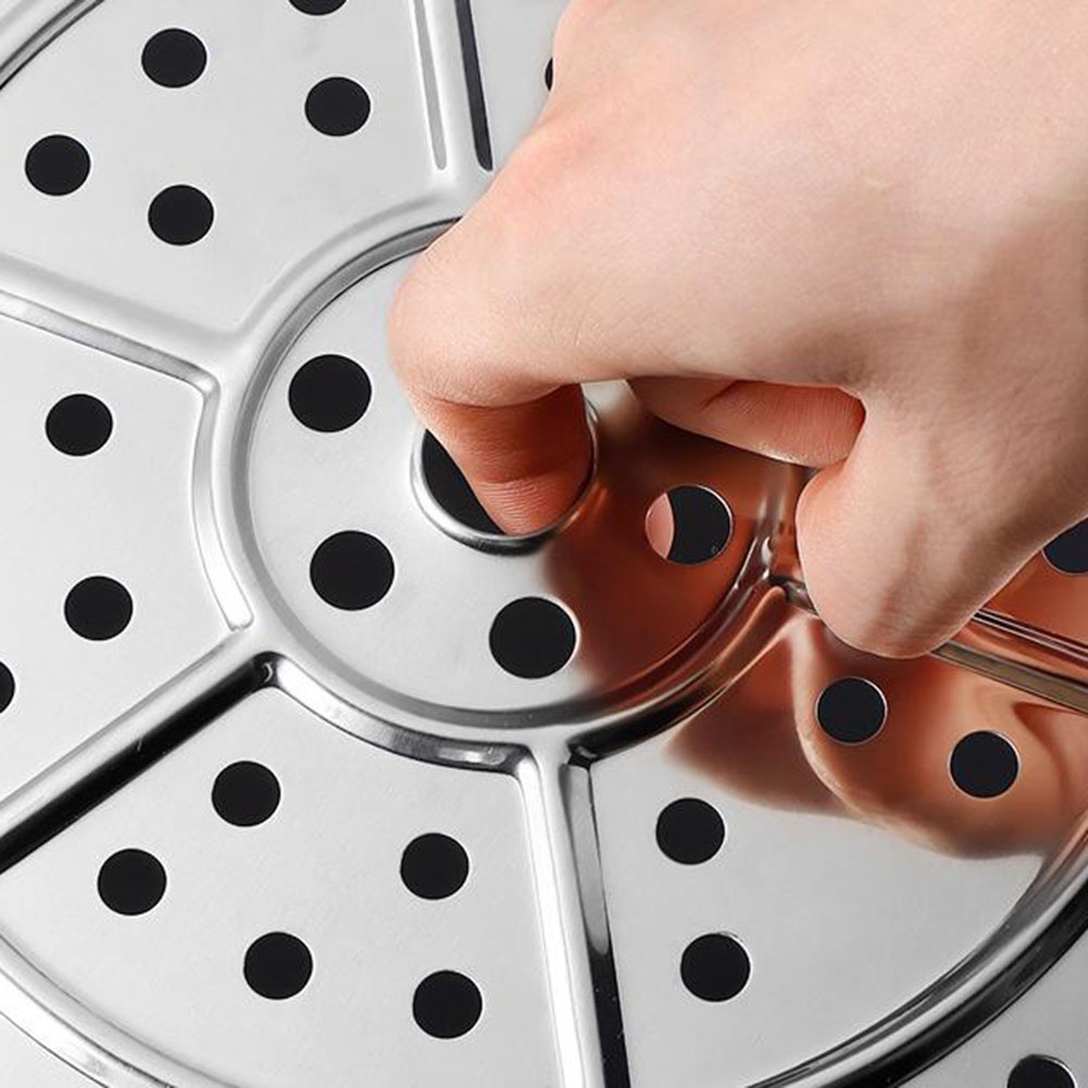 Khay Hấp Thực Phẩm Bằng Thép Không Gỉ 18-34cm