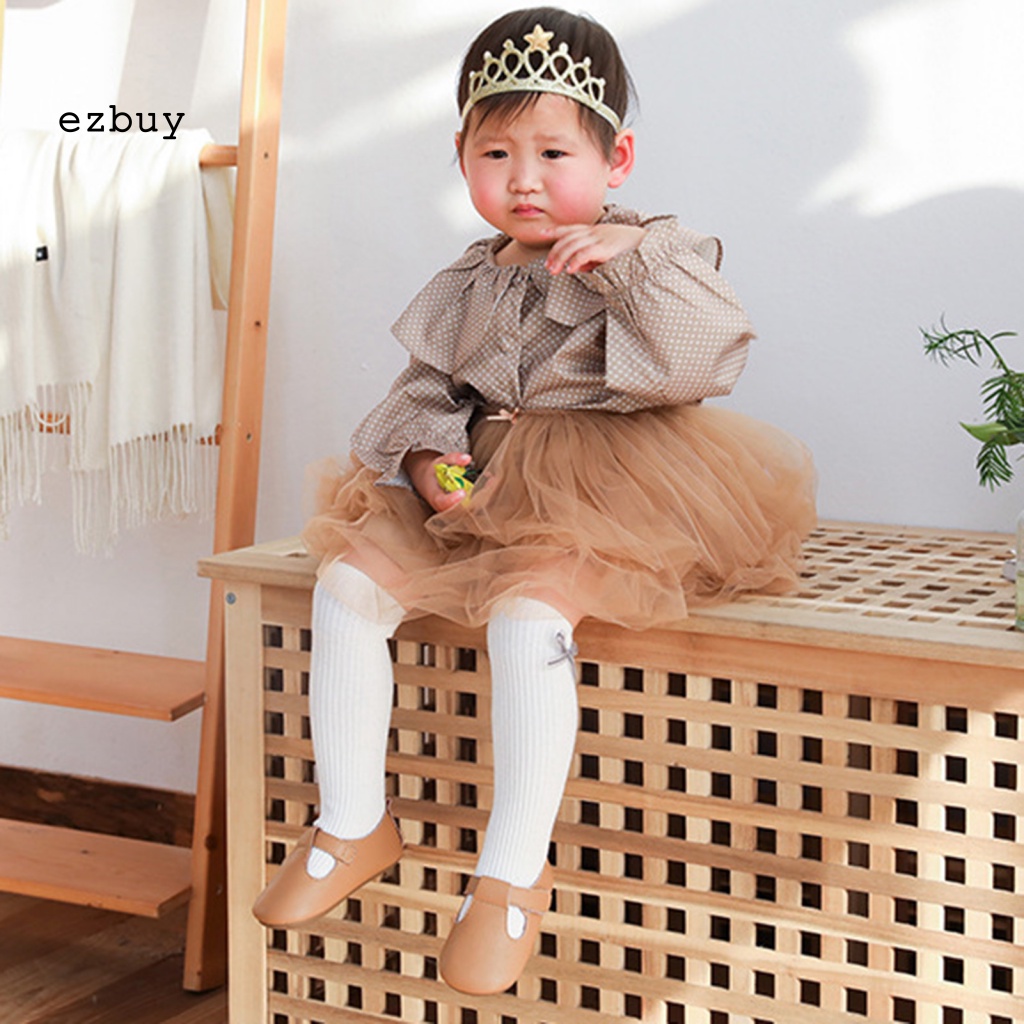 [EY] Vớ Cao Đến Đầu Gối Thoáng Khí Thoải Mái Không Xương Cho Trẻ Mới Biết Đi