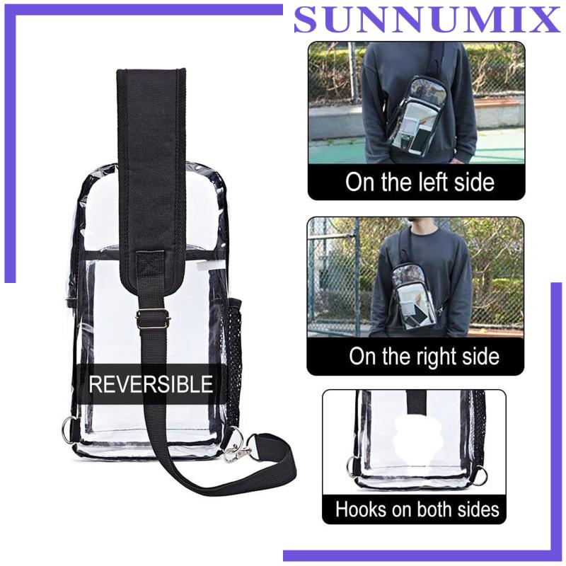 Túi Đeo Chéo Trong Suốt Kèm Giá Đỡ Chai Nước Tiện Dụng Mang Theo Du Lịch / Đi Biển