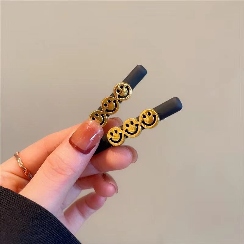 Set 2 Kẹp Tóc Kim Loại Hình Chữ M Thời Trang Cho Nữ