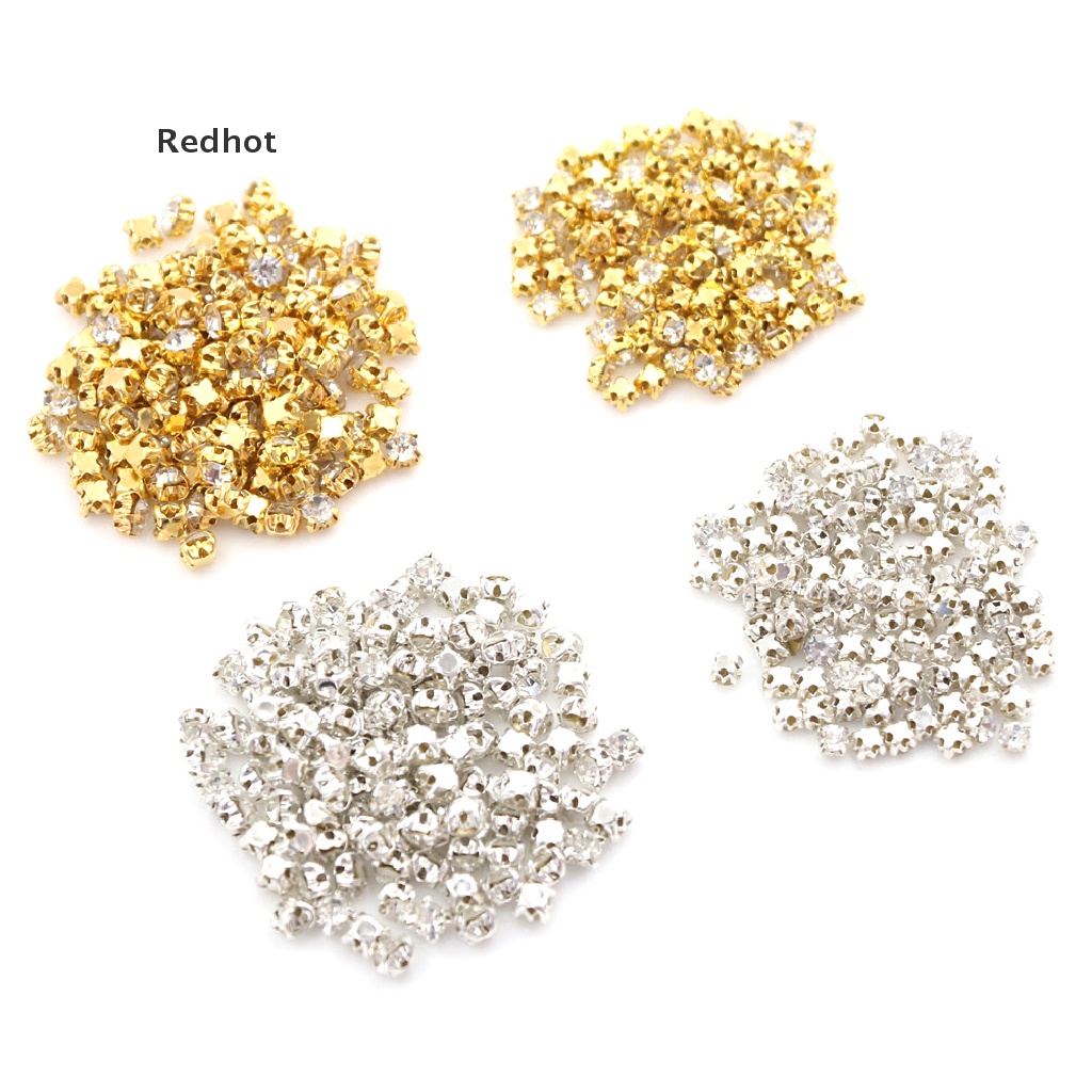 Bộ 100 Hạt Kim Cương Giả Mini Tự Trang Trí Quần Áo Búp Bê