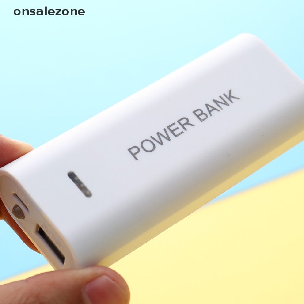 Onsalezone Hộp Sạc Pin Dự Phòng 5V 5600mAh 2X 18650 Cổng USB