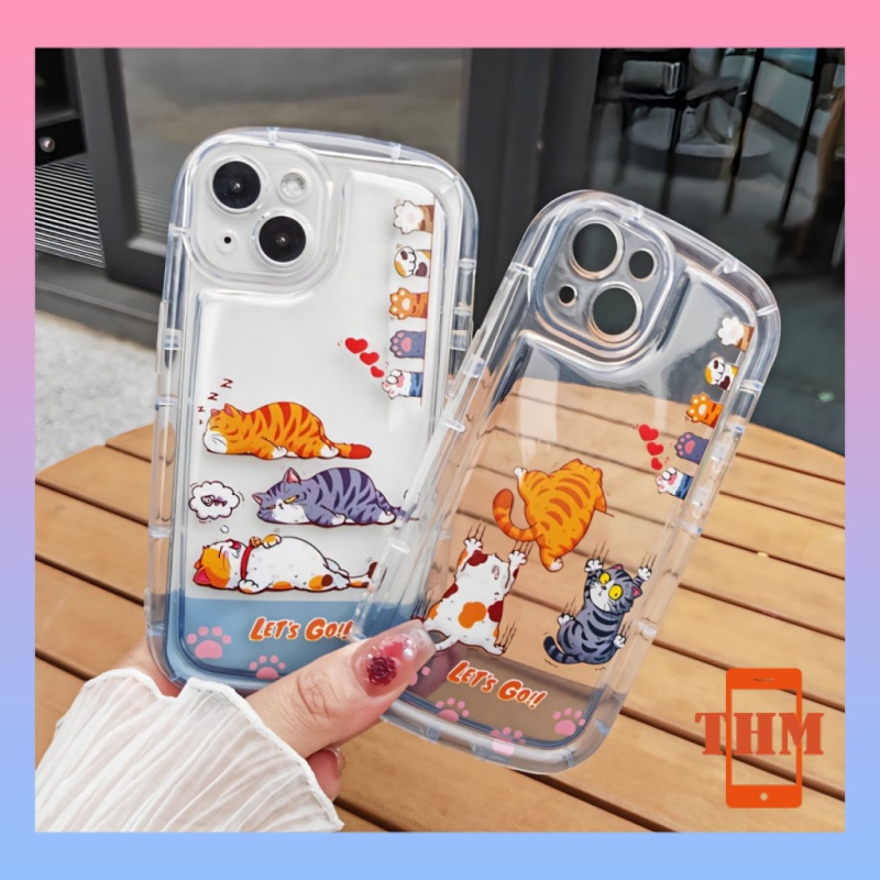 Ốp lưng iphone Túi khí xà phòng mèo dễ thương, vỏ mềm chống rơi trong suốt Cho Iphone 6 / 6S / 6splus / se / 7 / 7plus / 8 / 8plus / X / xsmax / 11 / 12 / 13 / 14 / Plus / Pro / Pro Max-411
