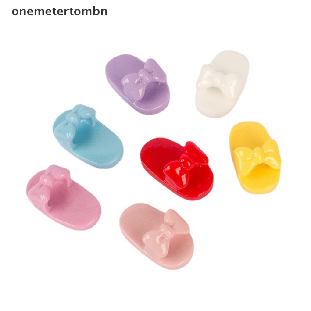 Set 10 Chiếc Dép Đi Trong Nhà Búp Bê Đính Nơ Xinh Xắn
