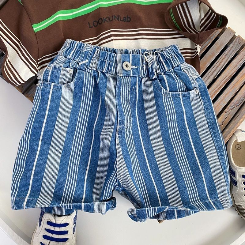 Quần Short Denim Đa Năng Phong Cách Retro Thời Trang Mùa Hè Mới 2023 Cho Bé Trai