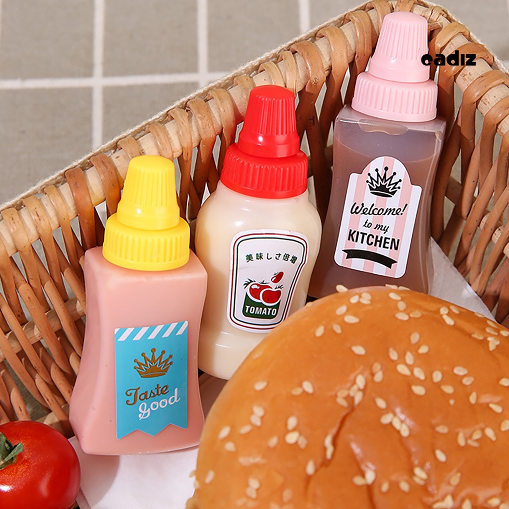 Set 2 Bình Đựng Nước Sốt Mini Chống Rò Rỉ Dùng Hàng Ngày Cho Phòng Bếp