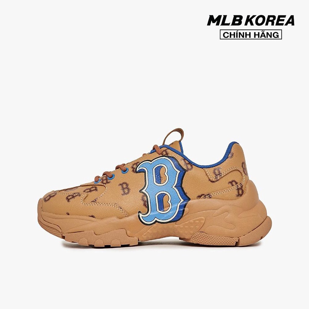 GIÀY SNEAKER MLB SAFFIANO DIAMOND - NÂU ĐẬM - * BROWN * Code: 3ASHMNP3N 43BRN