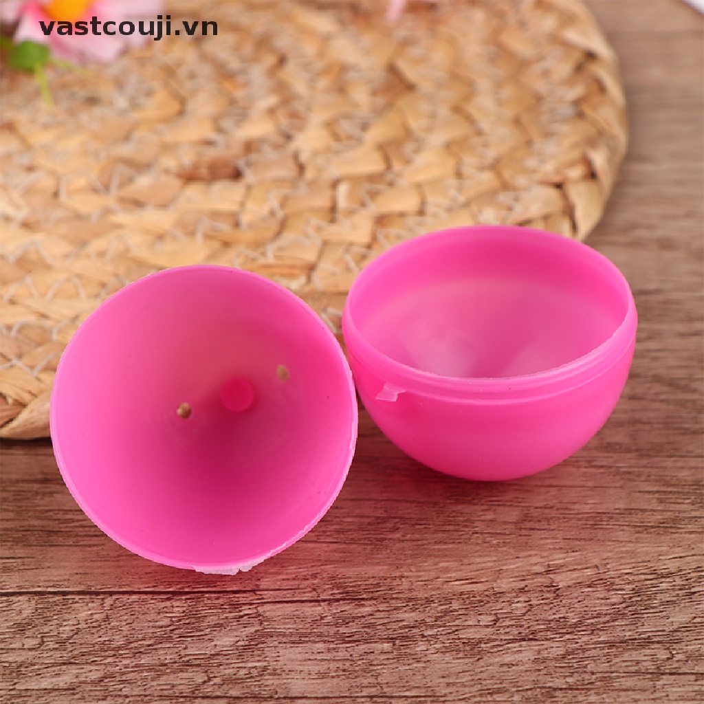 Bộ 10 Trứng Phục Sinh Nhiều Màu Sắc Bằng Nhựa Dùng Trang Trí Diy