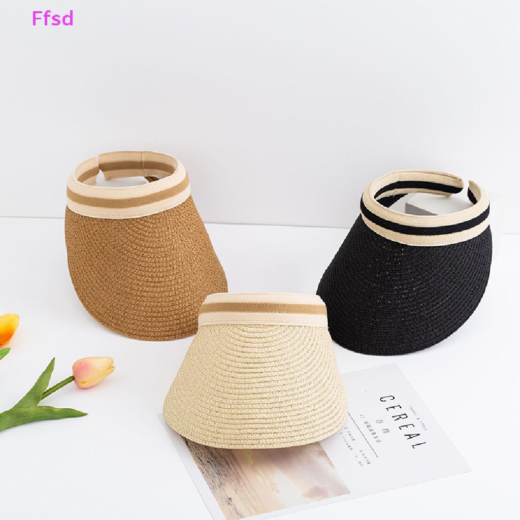 {Ffsd} Hàng Bán Chạy Mũ Rơm Làm Thủ Công Chống Nắng Ngoài Trời Mùa Hè Cho Nữ