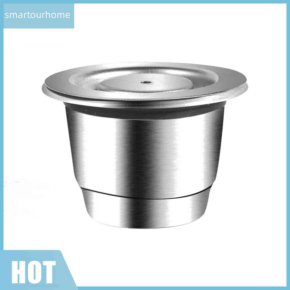 Viên Nén Cà Phê Bằng Thép Không Gỉ Tái Sử Dụng Được Kèm Tamper Cho Nespresso