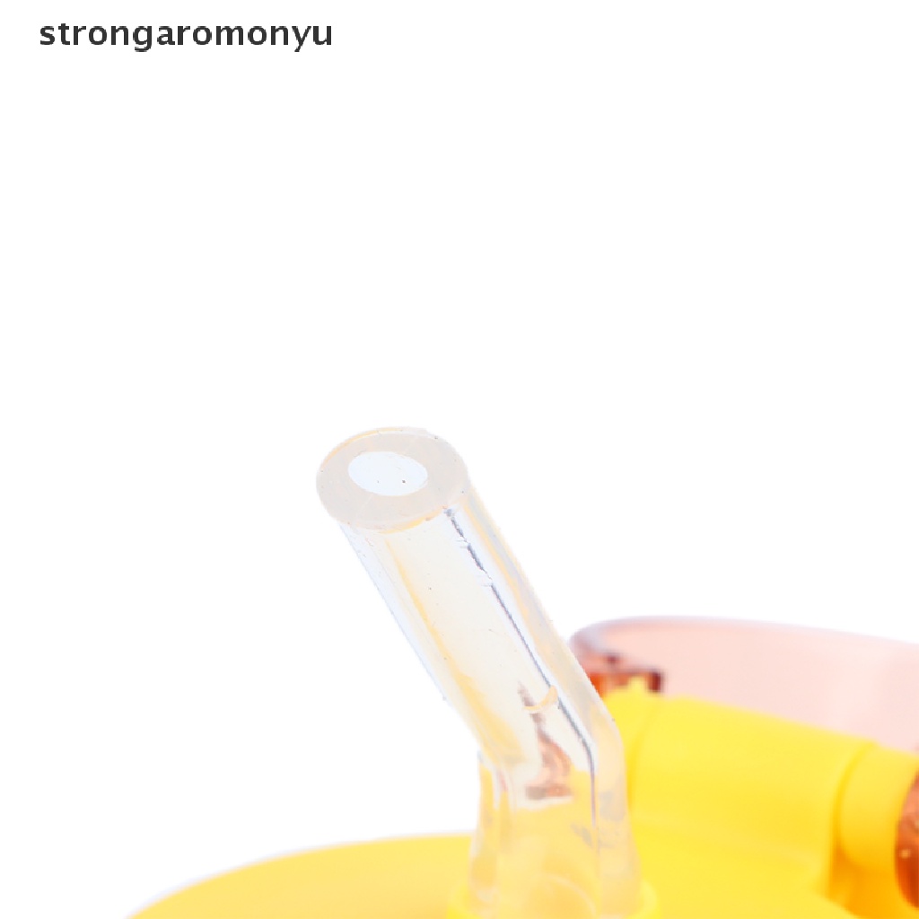 1 Bình Nước Hình Vịt Dễ Thương Kèm Ống Hút Và Dây Đeo Tùy Chỉnh Cho Học Sinh