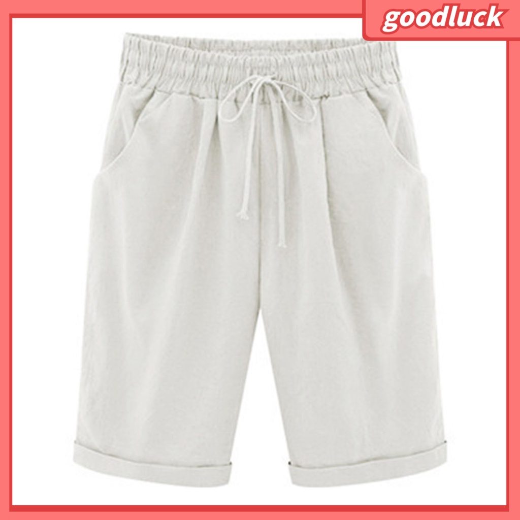 Quần Đùi Thể Thao Dáng Rộng Có Túi Màu Trơn Dành Cho Nữ