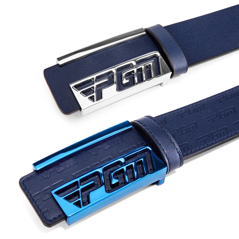 1 Chiếc Thắt Lưng Da Bò Khóa Hợp Kim In LOGO PGM Thời Trang Dành Cho Nam