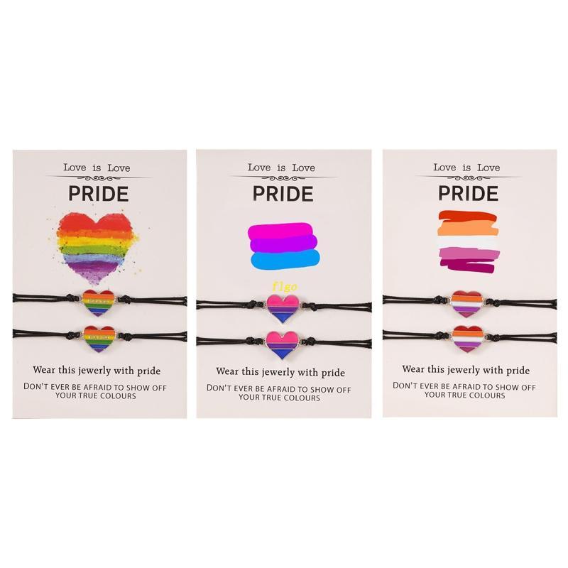 Set 2 Vòng Tay Chuỗi Hạt Màu Cầu Vồng Co Giãn Đáng Yêu Dành Cho Nữ