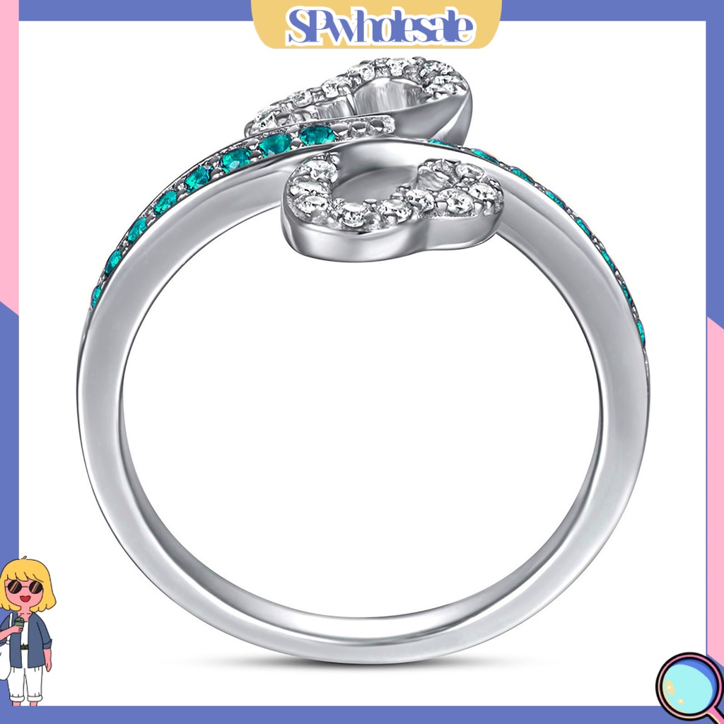 <SPwholesale> Set 2 Nhẫn Đeo Khớp Ngón Tay 8mm Đính Đá Thời Trang