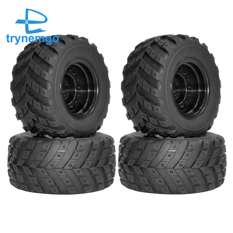 Bộ 4 Bánh Xe Cao Su 97mm Thay Thế Cho Xe Điều Khiển Từ Xa HBX HAIBOXING 901 901A 903 903A 905 905A 12813 1 / 12