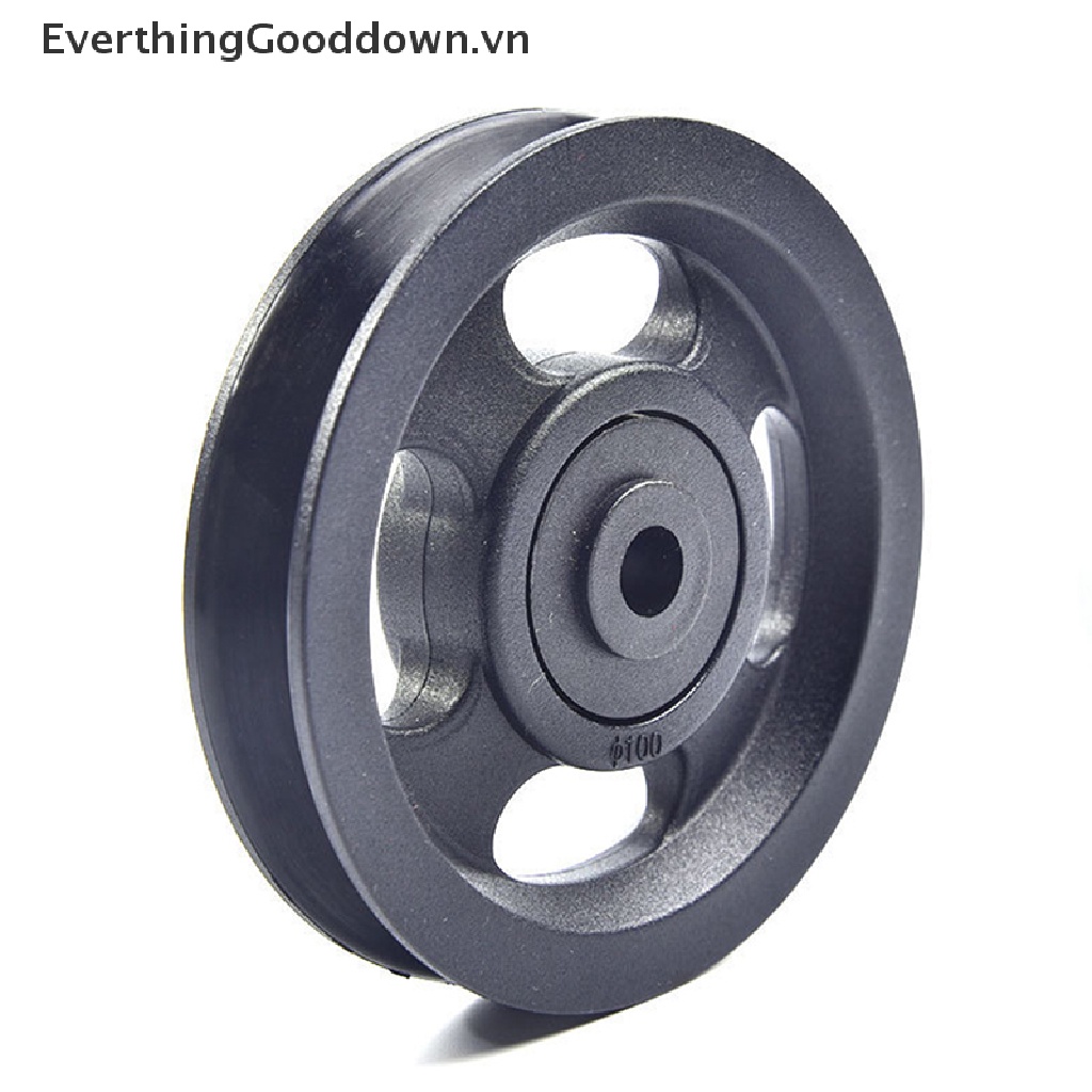 1 Bánh Xe Ròng Rọc 100mm Chất Liệu Abs Màu Đen Chống Mòn Dùng Để Tập Gym
