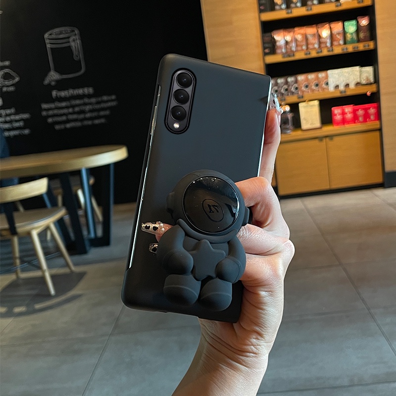 Ôp Điện Thoại Họa Tiết Hoạt Hình Phi Hành Gia Dễ Thương Cho samsung galaxy z fold 4 3 2 5g Ốp