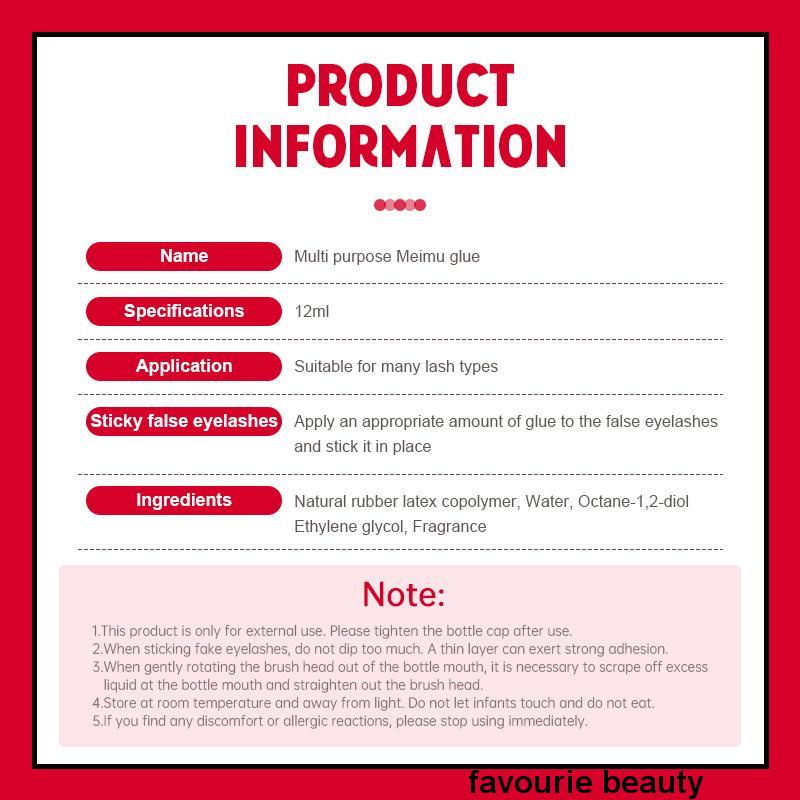 ✨✨Keo Dán Lông Mi Giả Chống Nước Lâu Trôi Thời Trang 12ml