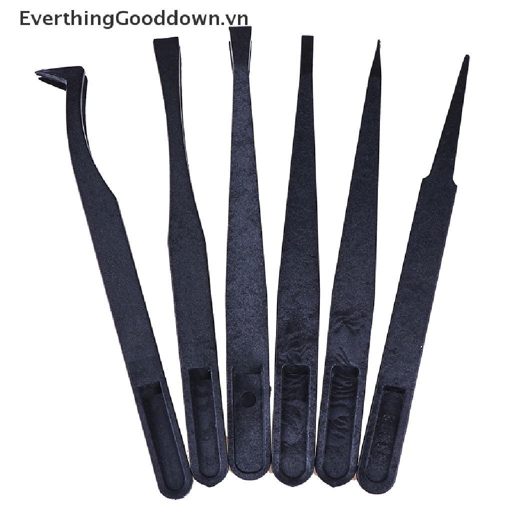 Set 6 Dụng Cụ Làm Đồ Thủ Công Màu Đen Chống Tĩnh Điện Cách Nhiệt Vn