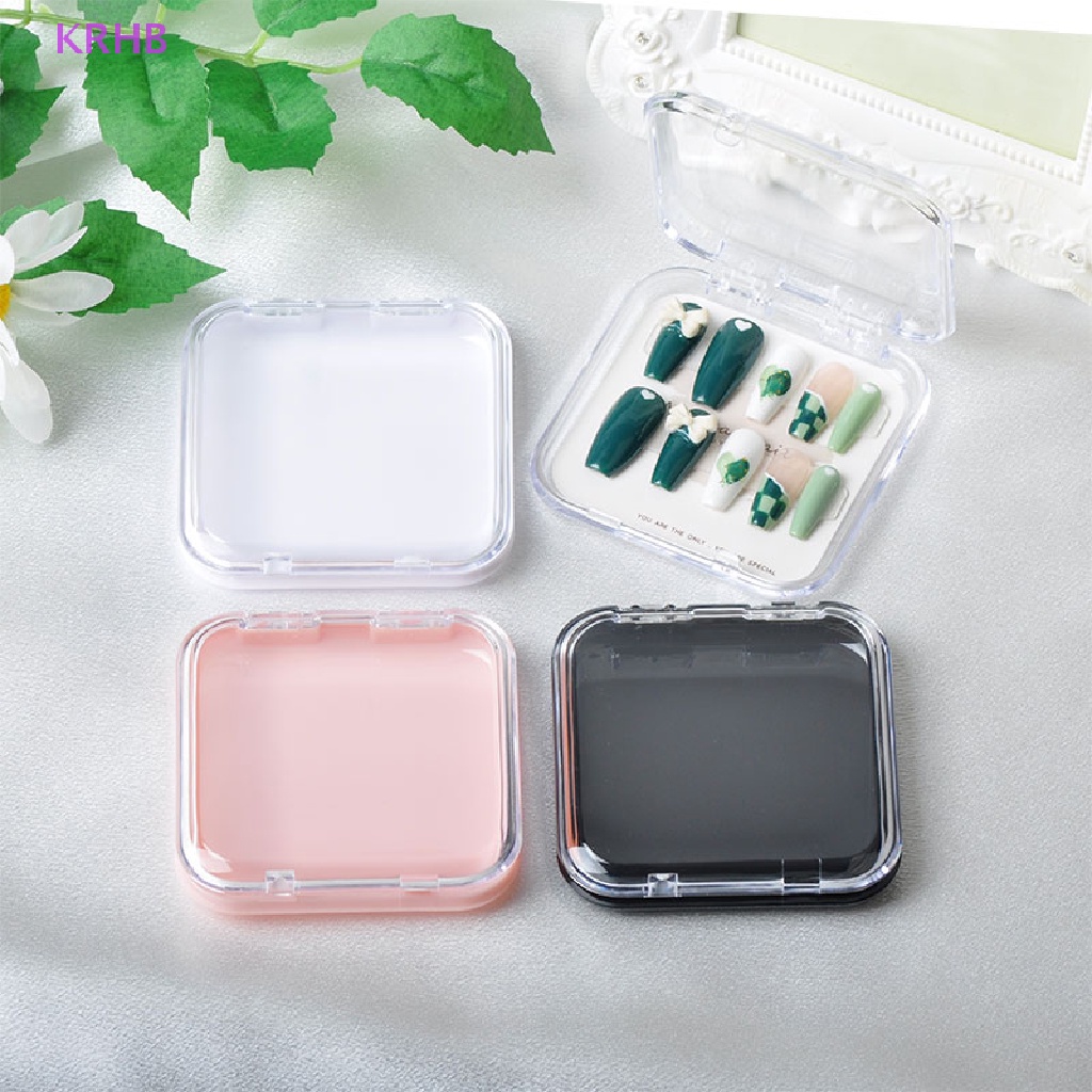 Hộp Quà Đựng Móng Tay Giả Bằng Acrylic Dạng Nhấn Tiện Dụng Mới