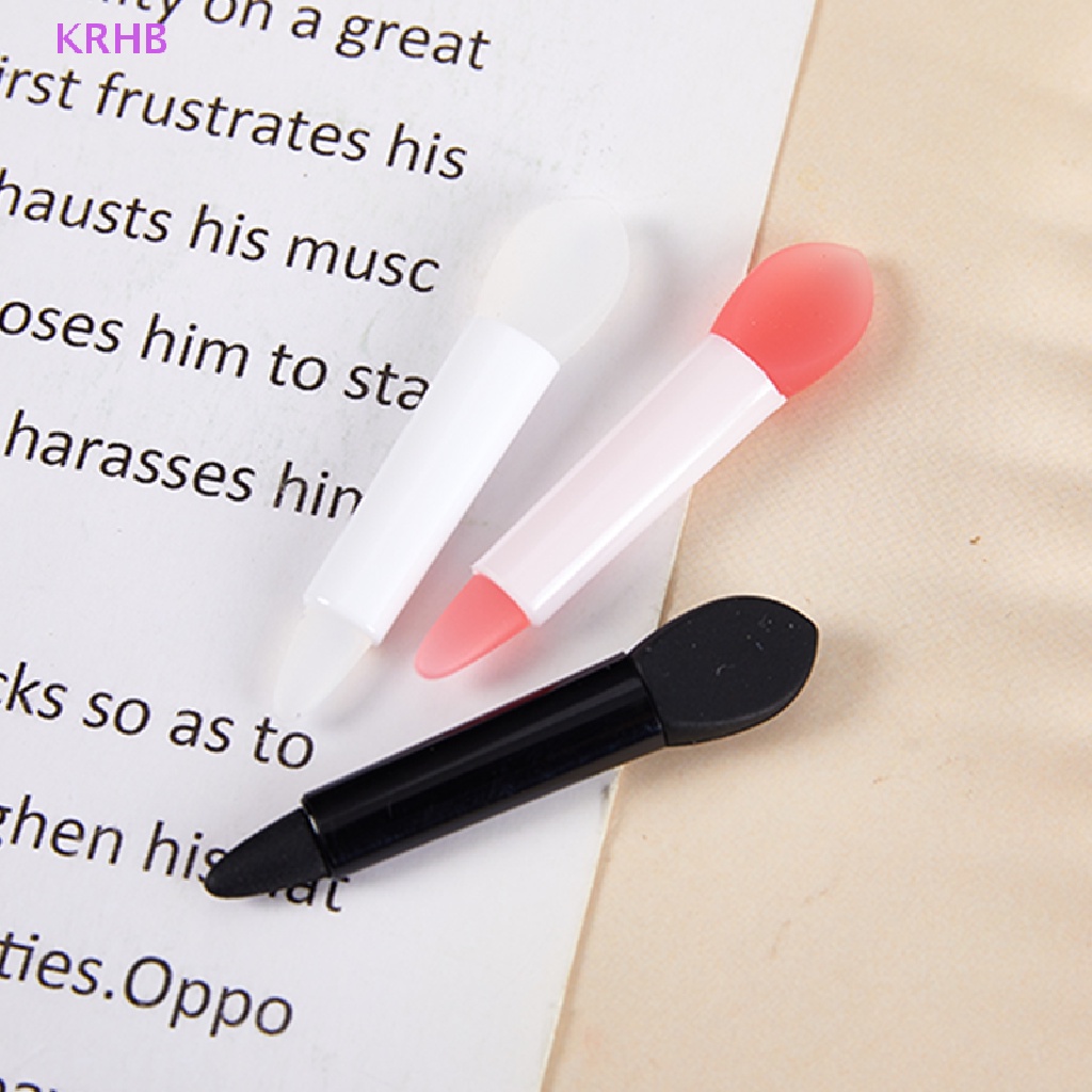 Set 5 Cọ Đắp Mặt Nạ Môi Bằng Silicon Hai Đầu KRHB Mới