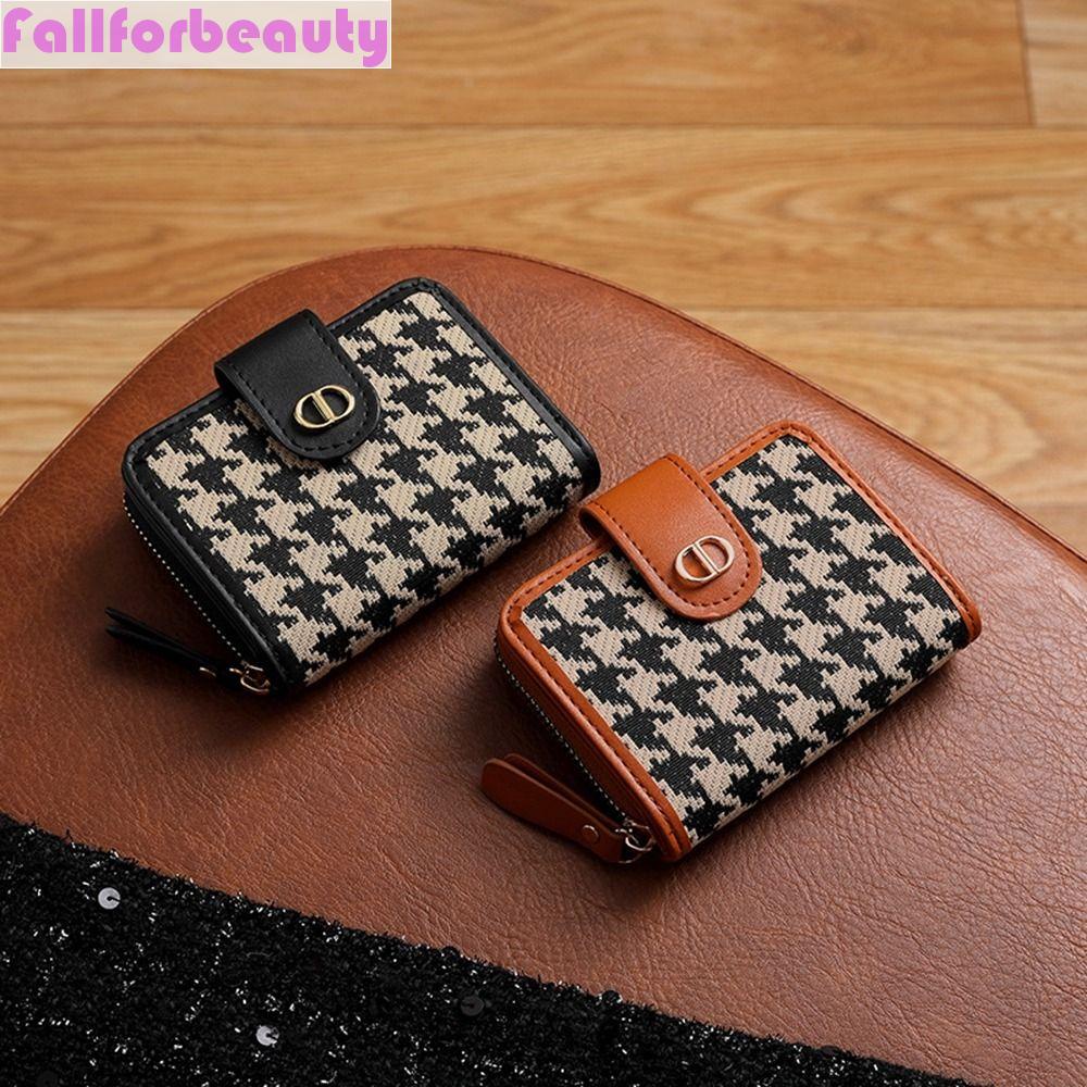 Ví Da PU Nhiều Ngăn Đựng Thẻ / Tiền Xu Phong Cách Vintage Cho Nữ