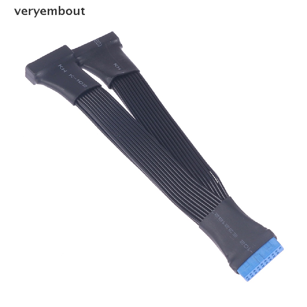 Cáp Nối Dài Bo Mạch Chủ Chuyển Đổi USB 3.0 19Pin Sang 2 Cổng 12Cm 19Pin n Chuyên Dụng