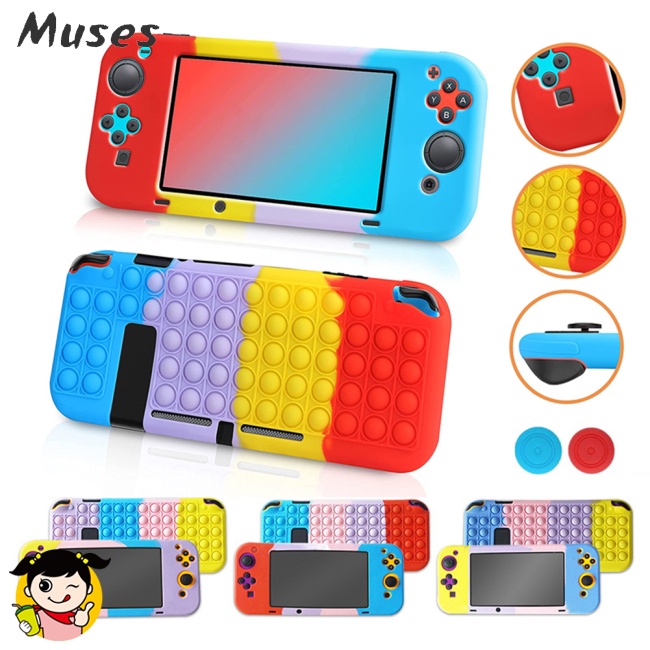 Ốp Bảo Vệ Bằng Silicon Mềm Mặt Nhám Cho Máy Chơi Game Nintendo Switch