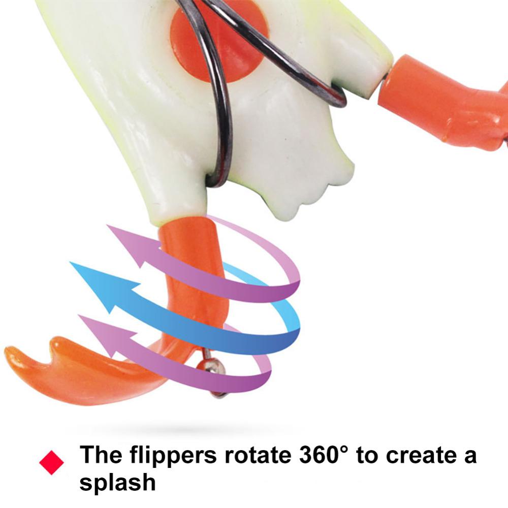 Mồi Câu Cá Giả Bằng Cao Su Mềm Hình Vịt 3D 11G 9.5CM M9Y5